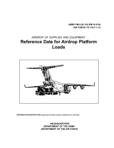 Reference Data for Airdrop Platform Loads