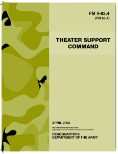 THEATER SUPPORT COMMAND FM 4-93.4 (FM 63-4)