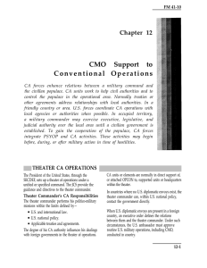CMO Support to Chapter 12