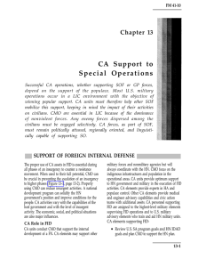 CA Support to Chapter 13