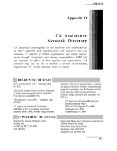 C A   A s s i s t... Network Directory Appendix D