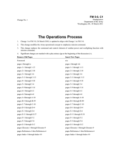 The Operations Process FM 5-0, C1