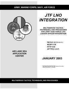 JTF LNO INTEGRATION JANUARY 2003