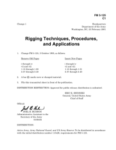 Rigging Techniques, Procedures, and Applications FM 5-125 C1