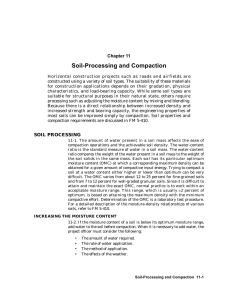 Soil-Processing and Compaction Chapter 11