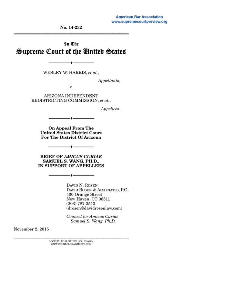 Supreme Court Of The United States In The