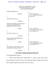 UNITED STATES DISTRICT COURT WESTERN DISTRICT OF TEXAS SAN ANTONIO DIVISION