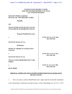 UNITED STATES DISTRICT COURT FOR THE WESTERN DISTRICT OF TEXAS