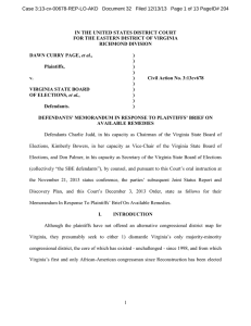 Case 3:13-cv-00678-REP-LO-AKD   Document 32   Filed 12/13/13 ... IN THE UNITED STATES DISTRICT COURT RICHMOND DIVISION