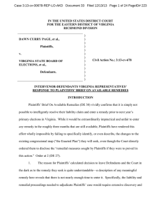 Case 3:13-cv-00678-REP-LO-AKD   Document 33   Filed 12/13/13 ... ) IN THE UNITED STATES DISTRICT COURT