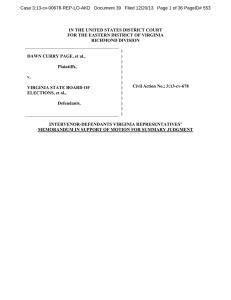 Case 3:13-cv-00678-REP-LO-AKD   Document 39   Filed 12/20/13 ... ) IN THE UNITED STATES DISTRICT COURT