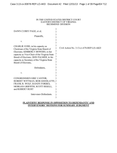 Case 3:13-cv-00678-REP-LO-AKD   Document 42   Filed 12/31/13 ... IN THE UNITED STATES DISTRICT COURT