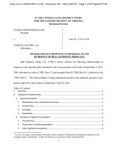 Case 3:13-cv-00678-REP-LO-AD   Document 256   Filed 10/07/15 ...  GLORIA PERSONHUBALLAH IN THE UNITED STATES DISTRICT COURT