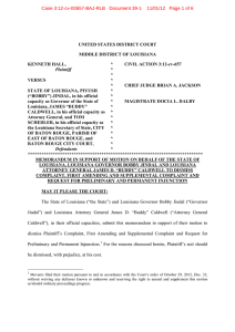 Case 3:12-cv-00657-BAJ-RLB   Document 39-1    11/01/12 ...