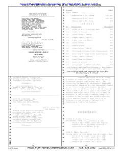 VIDEOTAPE DEPOSITION OF TAD M. OTTMAN (VOLUME II)  2/2/2012