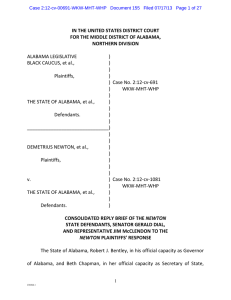 IN THE UNITED STATES DISTRICT COURT NORTHERN DIVISION