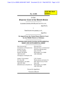 Supreme Court of the United States ALBC MSJ Brief Exhibit 9 No. 13-895