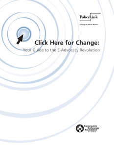 Click Here for Change: Your Guide to the E-Advocacy Revolution