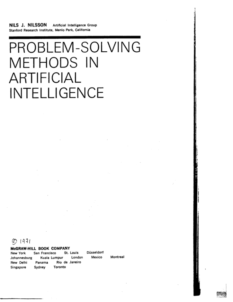 problem solving in artificial intelligence pdf