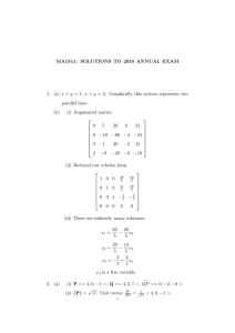 MA1S11: SOLUTIONS TO 2010 ANNUAL EXAM
