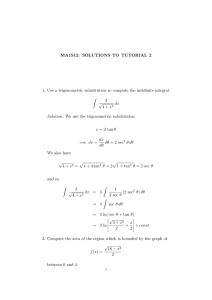 MA1S12: SOLUTIONS TO TUTORIAL 2
