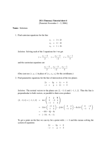 2E1 (Timoney) Tutorial sheet 4 [Tutorials November 1 – 2, 2006]