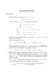 2E1 (Timoney) Tutorial sheet 6 [Tutorials November 15 – 16, 2006]