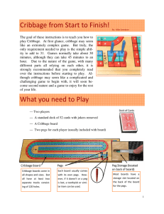 Cribbage from Start to Finish!