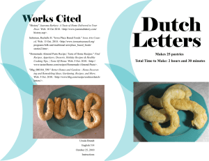 Dutch Letters Works Cited