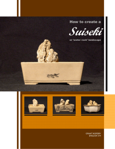 Suiseki  How to create a or ‘water rock’ landscape