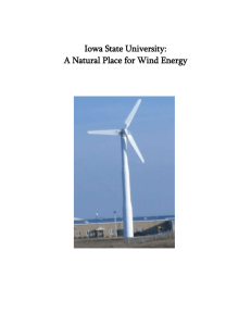 Iowa State University: A Natural Place for Wind Energy