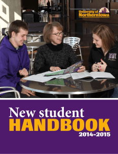 HANDBOOK New student 2014-2015