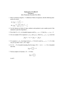 Mathematics 121 2004–05 Exercises 3 [Due Wednesday December 8th, 2004.]