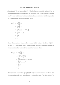 MA22S6 Homework 6 Solutions X = X