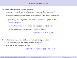 Review of probability