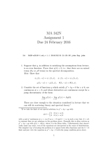 MA 342N Assignment 1 Due 24 February 2016