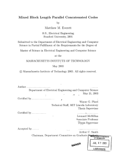 Mixed  Block  Length  Parallel  Concatenated ... Matthew  M.  Everett