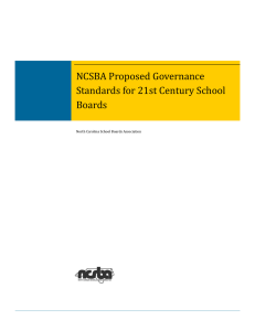 NCSBA Proposed Governance  Standards for 21st Century School  Boards  North Carolina School Boards Association 