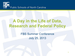 A Day in the Life of Data,  Research and Federal Policy