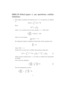 2009/10 Schol paper 1, my questions, outline solutions.