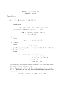 1S11 (Timoney) Tutorial sheet 4 [October 16 – 19, 2012] Name: Solutions