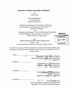 Dynamics  of Vehicle  Ownership in Singapore