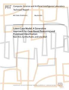 Latent Case Model: A Generative Approach for  Case-Based Reasoning and