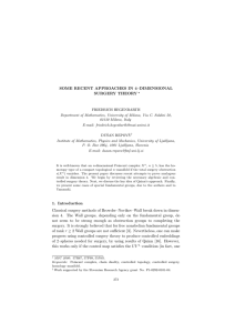 SOME RECENT APPROACHES IN 4–DIMENSIONAL SURGERY THEORY