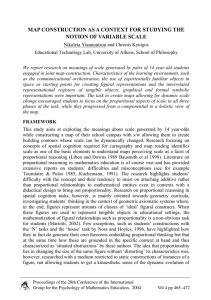 MAP CONSTRUCTION AS A CONTEXT FOR STUDYING THE