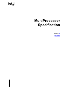 MultiProcessor Specification Version 1.