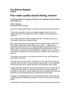 Poor water quality clouds fishing, tourism Des Moines Register