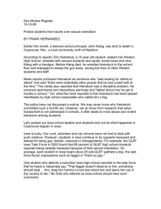 Des Moines Register 10-10-06  Protect students from taunts over sexual orientation