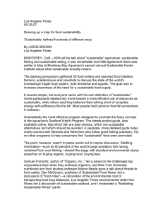 Los Angeles Times 05-25-07  Drawing up a map for food sustainability