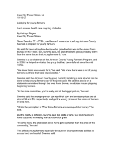 Iowa City Press Citizen, IA 10-18-07  Lobbying for young farmers